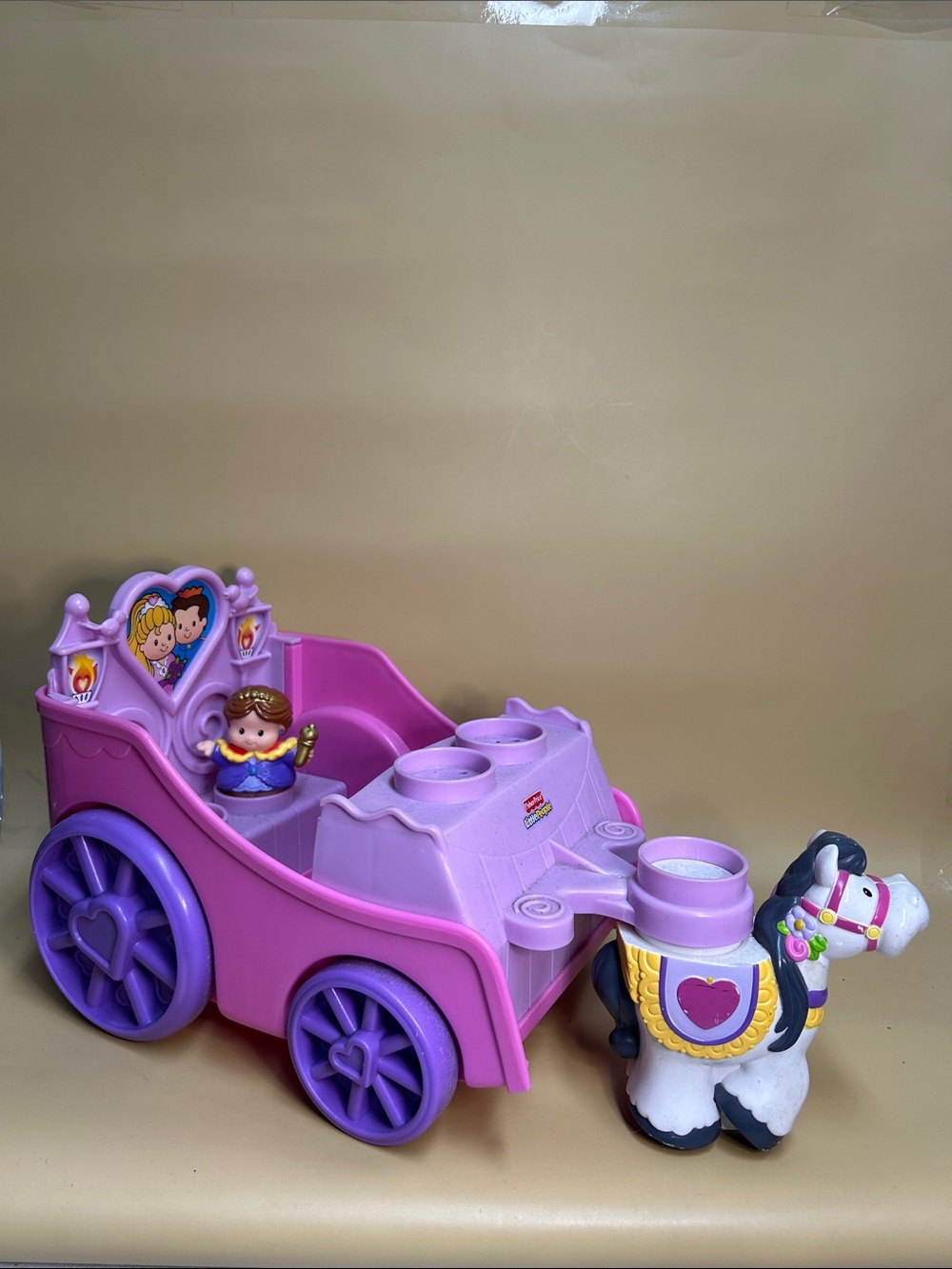 Fisher Price Little People 2007 Princess Prince Royal Wedding Carriage